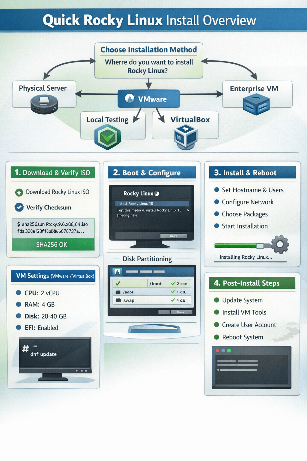 Quick Answer: How to Install Rocky Linux