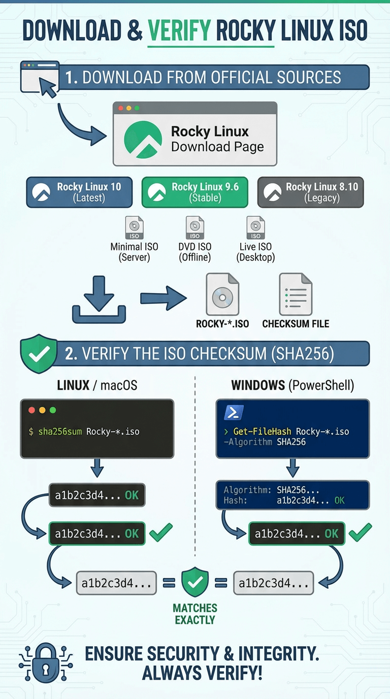 How to Download and Verify the Rocky Linux ISO
