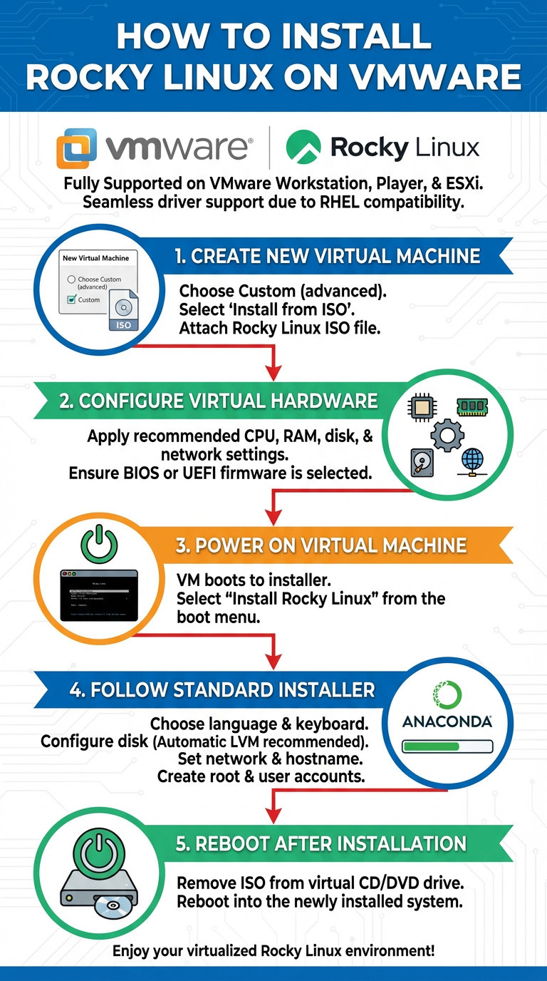 How to Install Rocky Linux on VMware