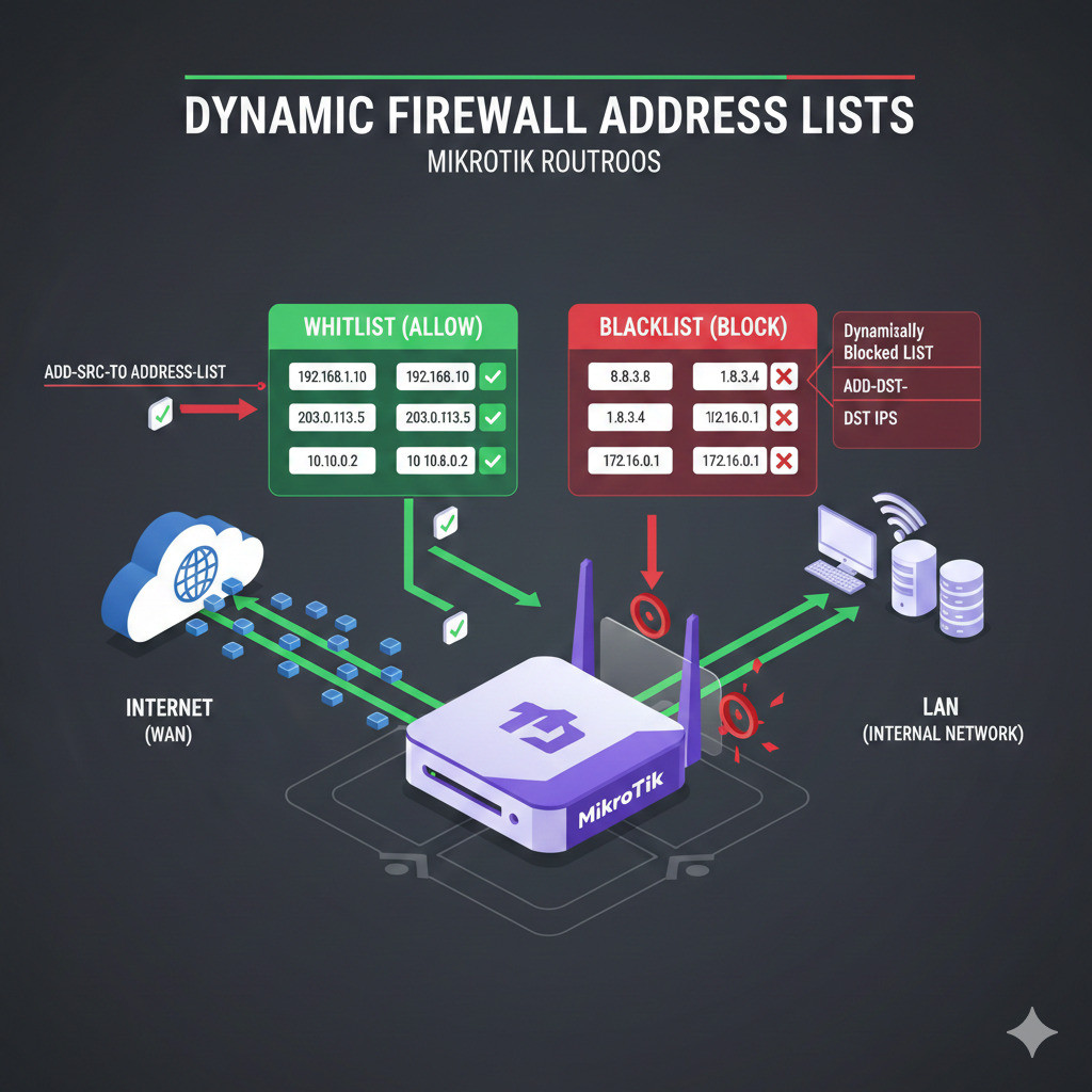 Address Lists in MikroTik Firewall