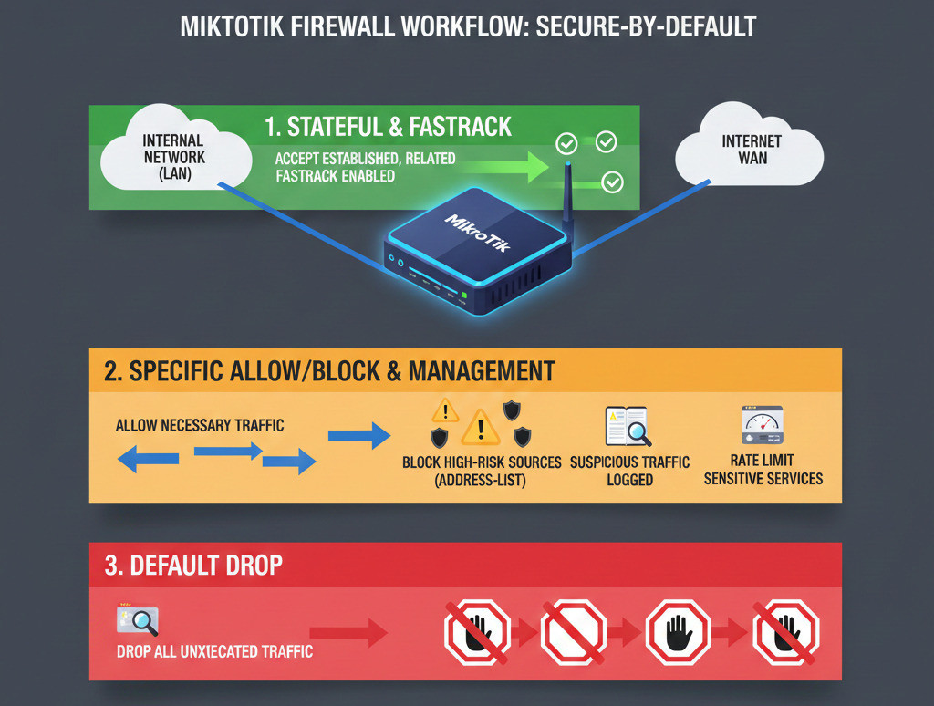 Best Production-Ready MikroTik Firewall Rules