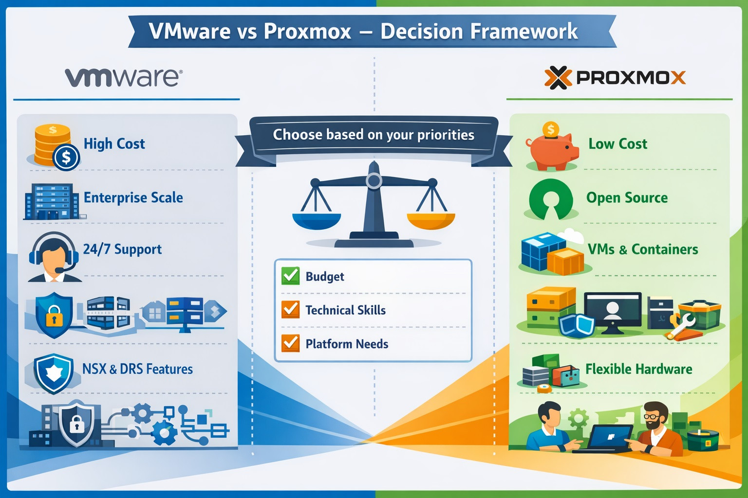 Final Decision VMware vs Proxmox