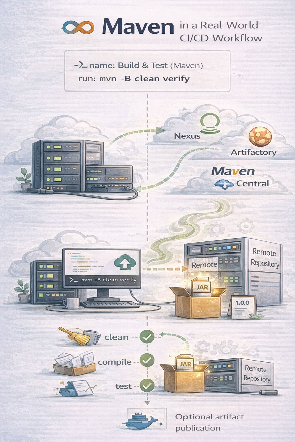 Maven in a Real-World CICD Workflow