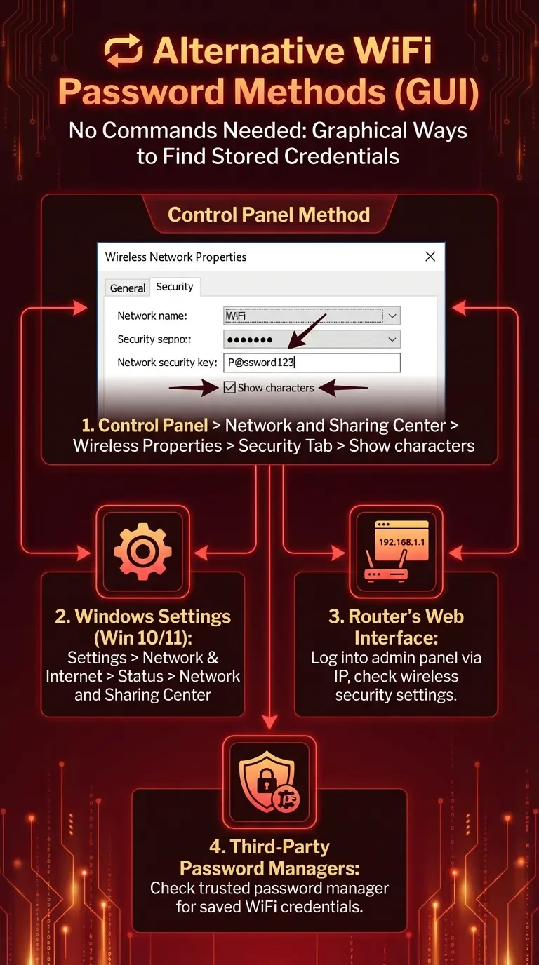 Alternative Methods to Find WiFi Password on Windows