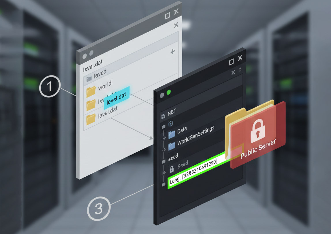 Extracting the Seed from System Files Using NBT