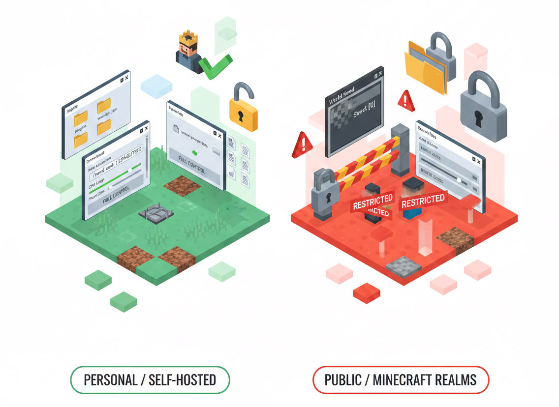 How Server Type Affects the Possibility of Finding the Seed