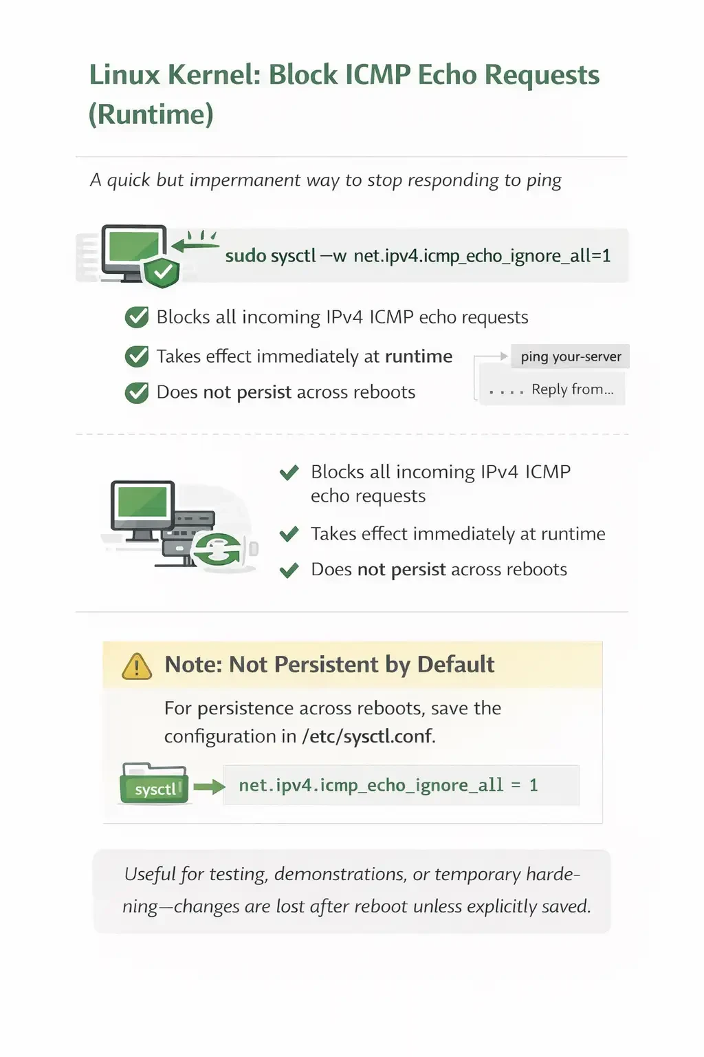 Disable Ping Temporarily