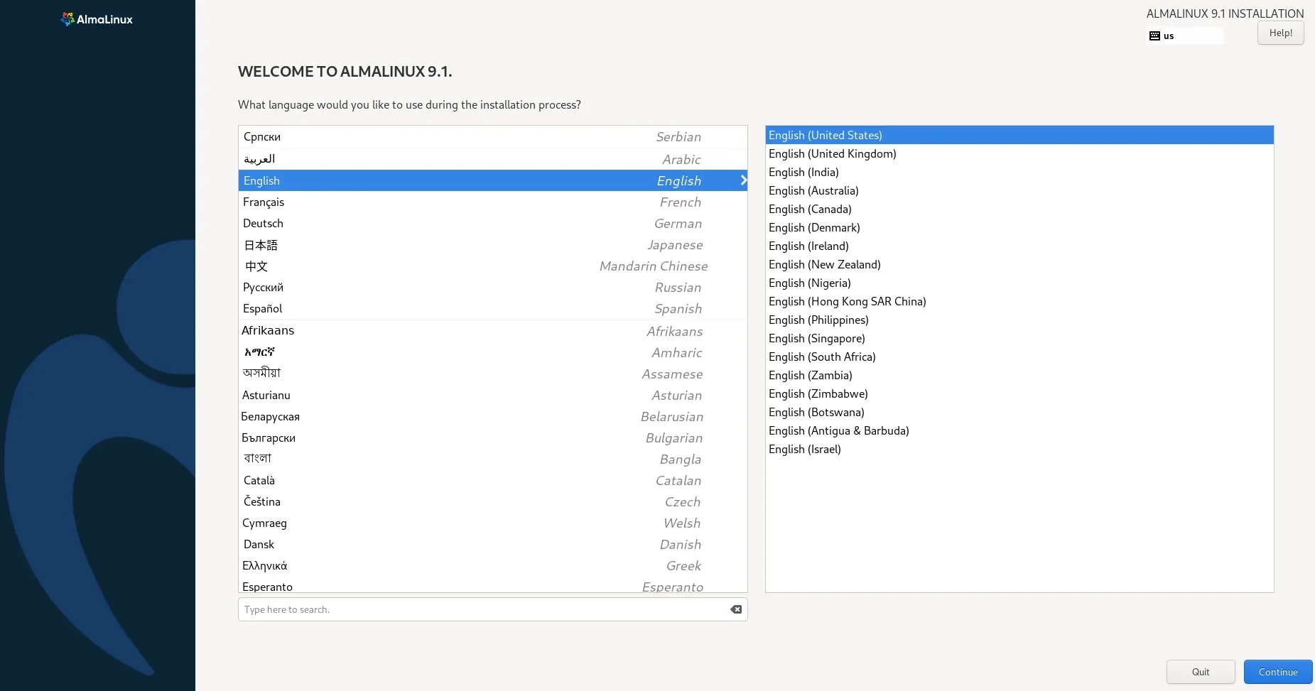  Choose Installation Language