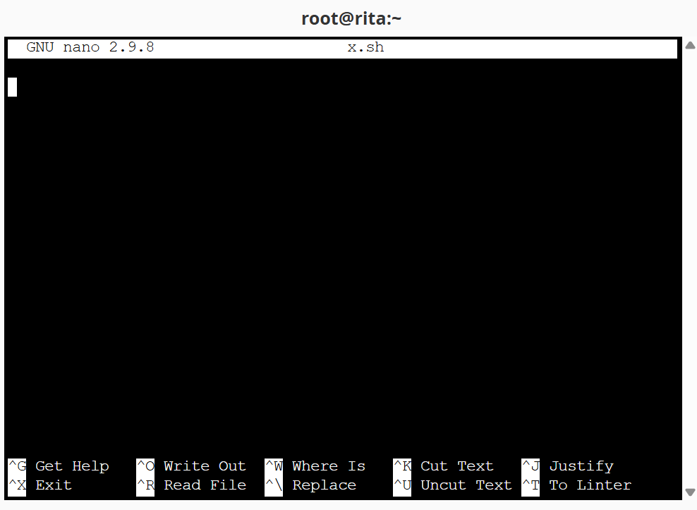 Nano Shortcuts & Commands 