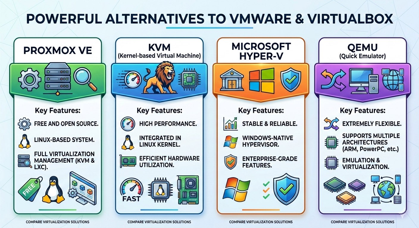 Powerful Alternatives Beyond VMware and VirtualBox