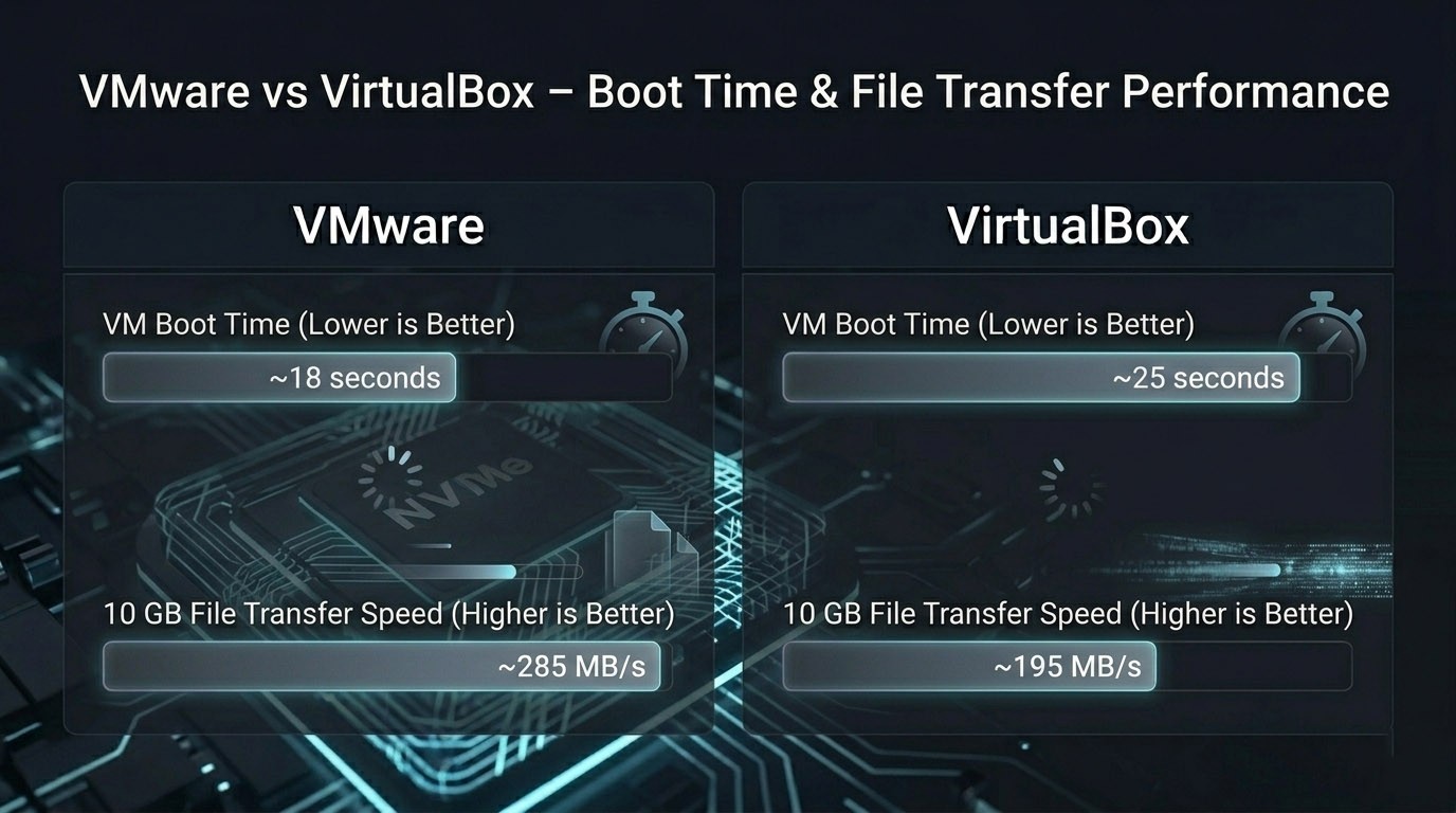 VM Boot Time and File Transfer