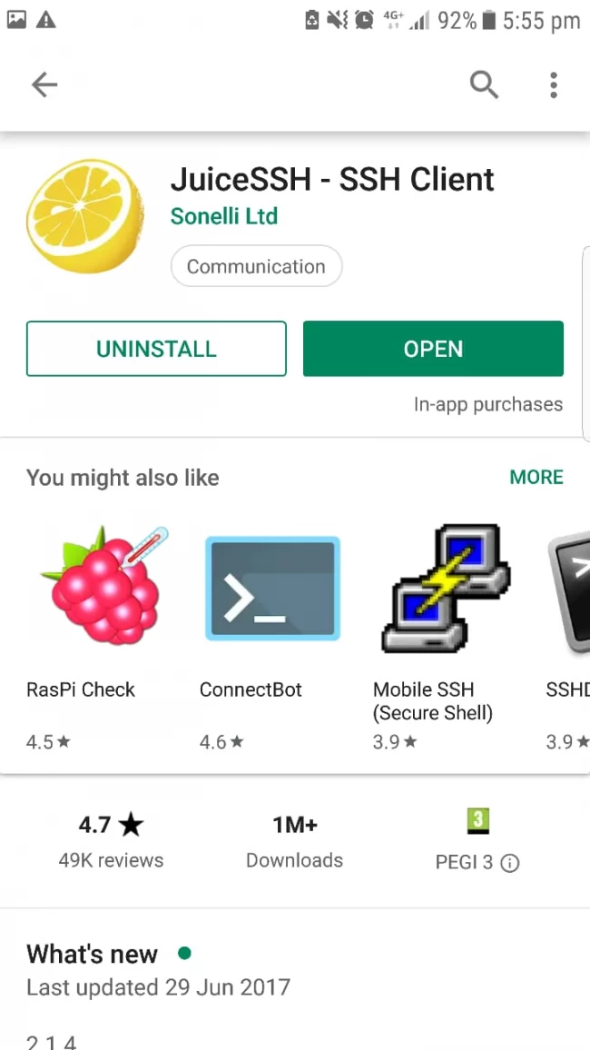 How to connect to SSH with Android Device