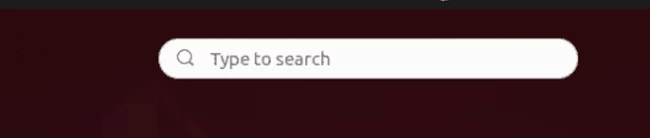 type on search box