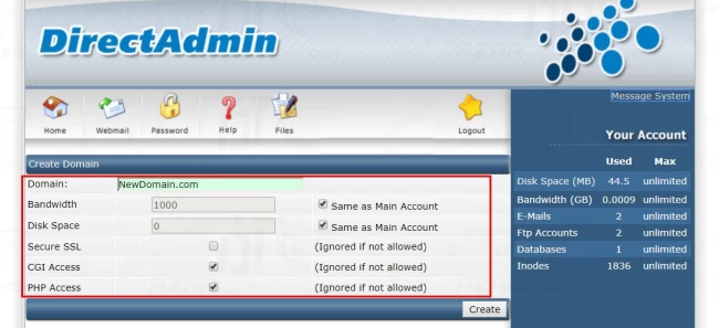 Add-New-Domain-on-DirectAdmin-4