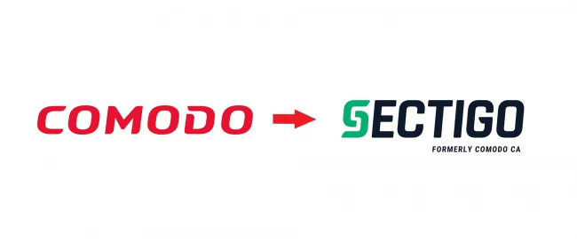 sectigo logo before and after