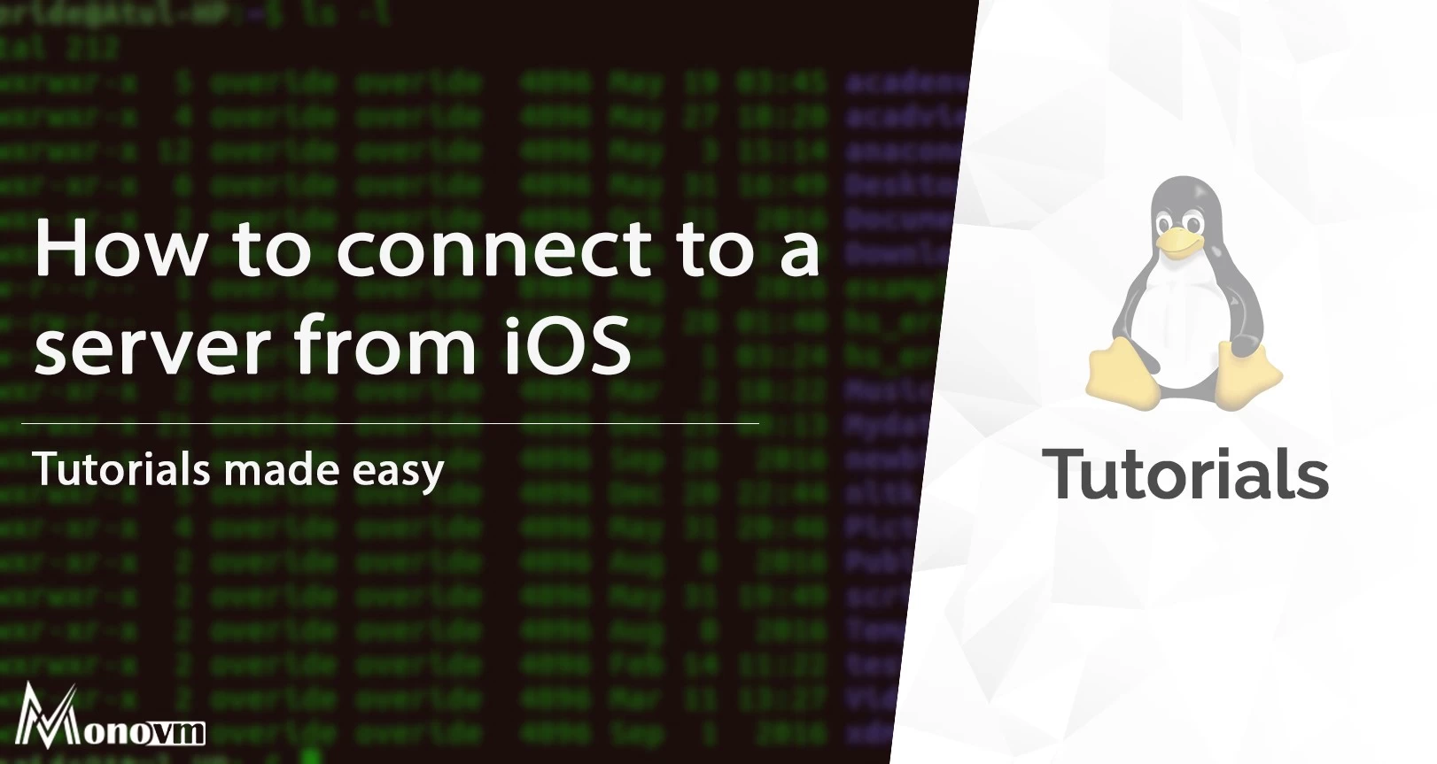 How to access a Linux Server using an iOS device?