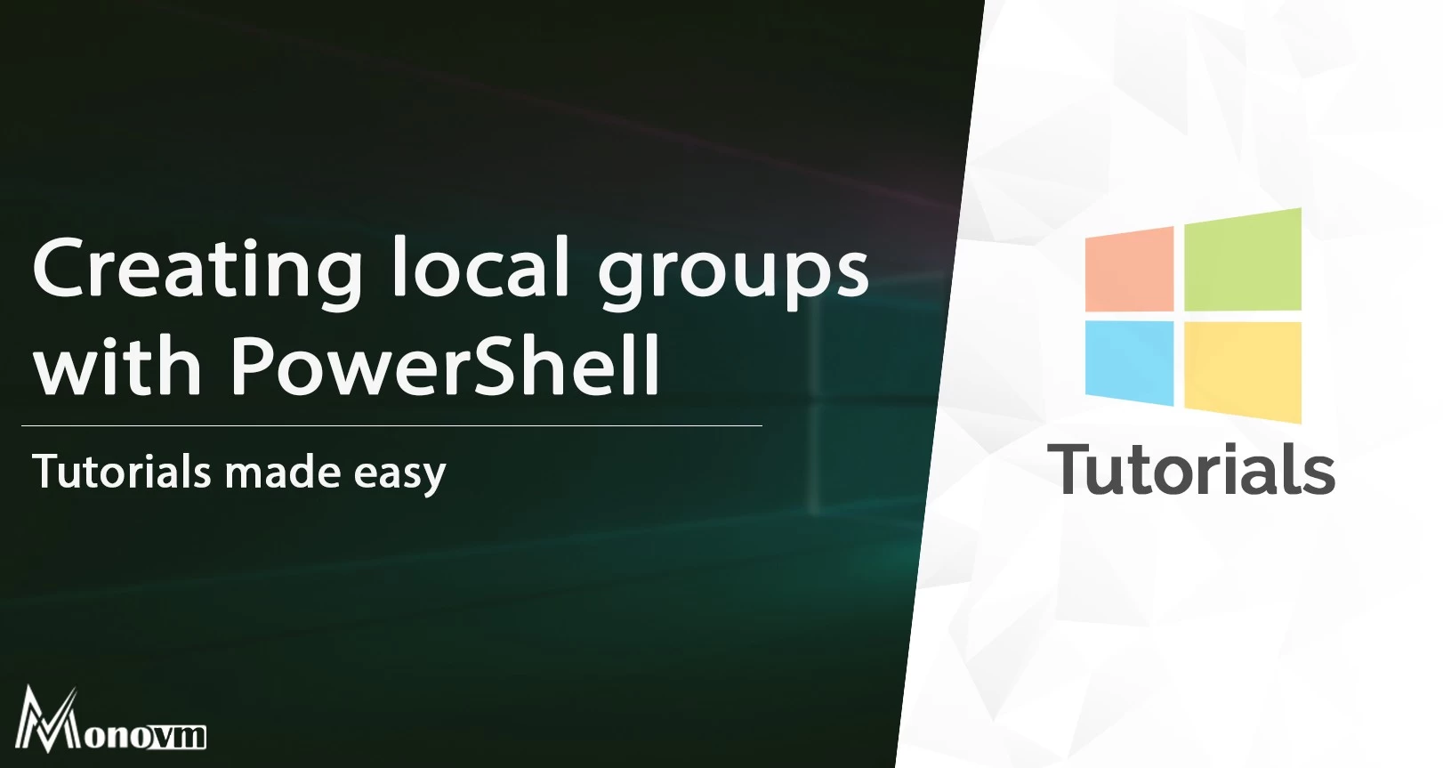 Creating local group with PowerShell