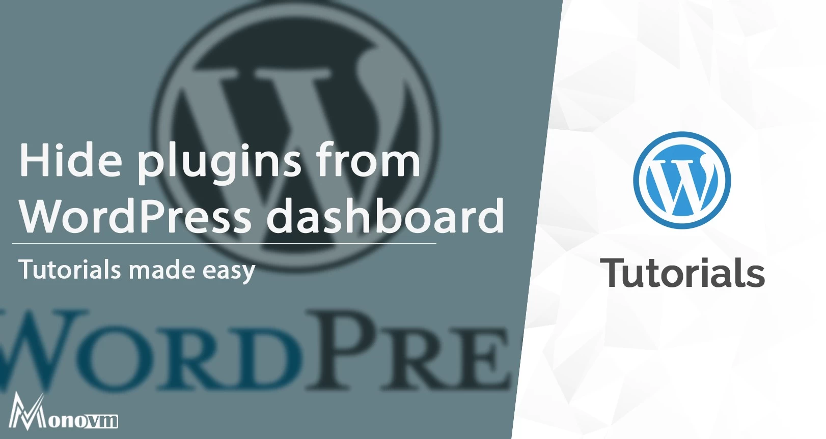 Hide Plugin From WordPress Dashboard