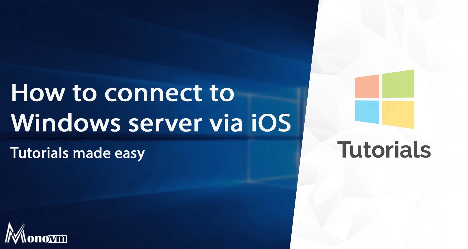 How to connect to Windows server via iOS and iPhone