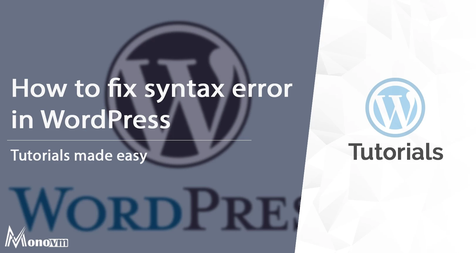 How to Fix the Syntax Error in WordPress website