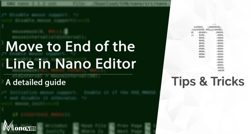How to Move to the End of the Line in Nano Editor