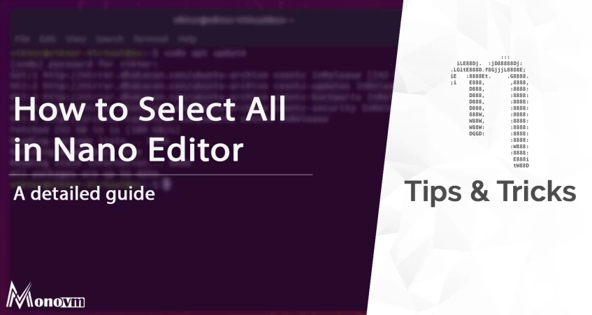 How to Select All in Nano Editor