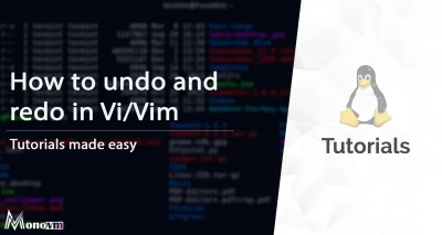 How to Undo and Redo in Vim/Vi editor