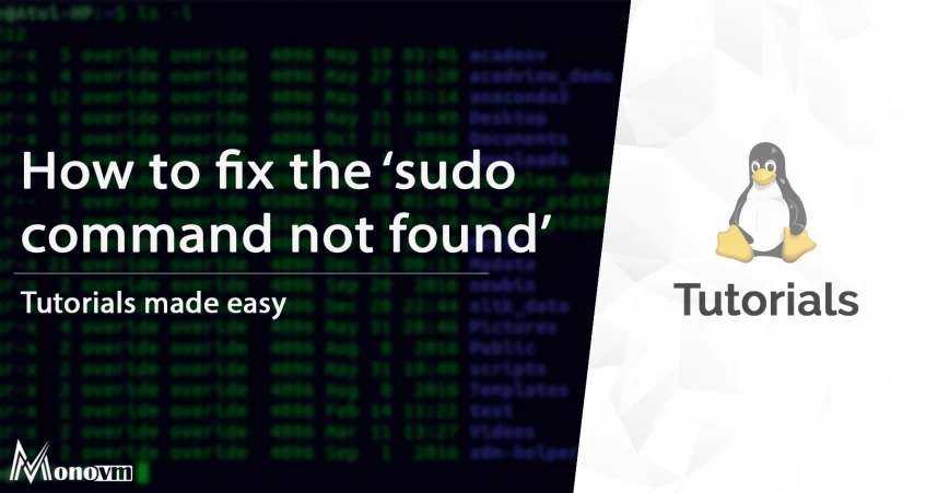 How to fix Sudo Command not found error