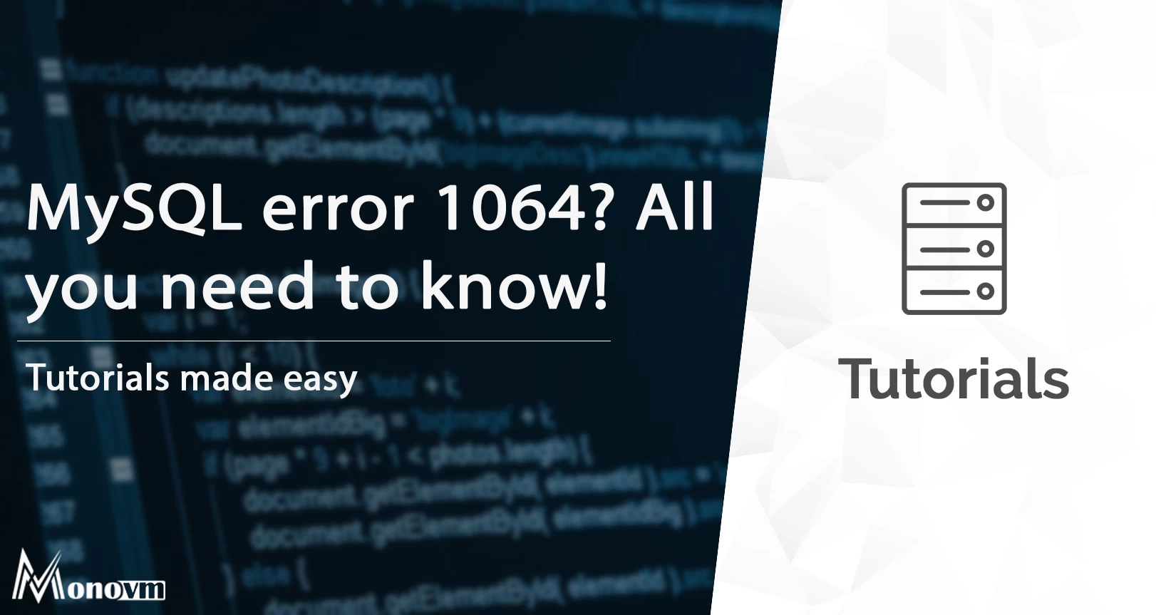 What is MySQL Error 1064?