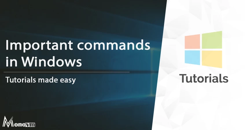 Important commands in Windows